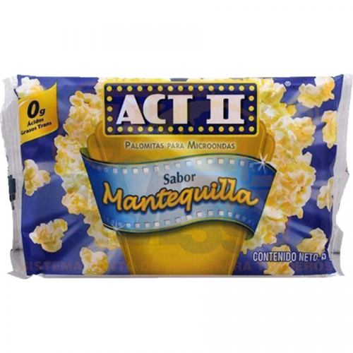 Palomitas para Micro Act II Mantequilla 24 pzas 