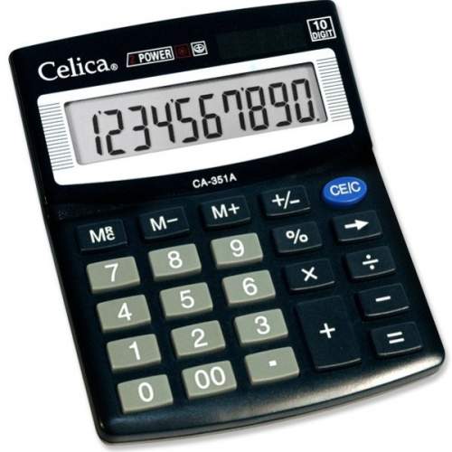 CALCULADORA CELICA CA-351A SEMI ESCRITORIO 10 DIGITOS