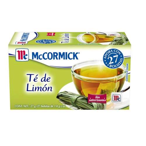 Té limon  Mccormick 25 pzas