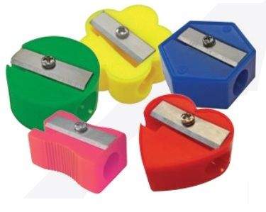 SACAPUNTAS ESCOLAR DE PLASTICO