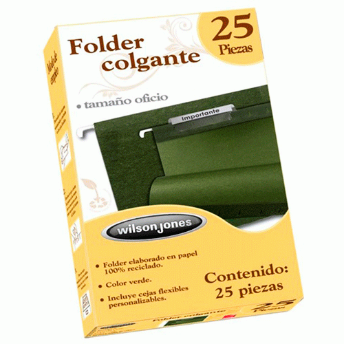 FOLDER COLGANTE ACCO WILSON JONES OFICIO C 25