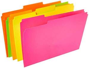 FOLDER NEÓN CARTA  C 25