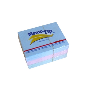 NOTA ADHESIVA 3X4 MEMOTIP COLORES