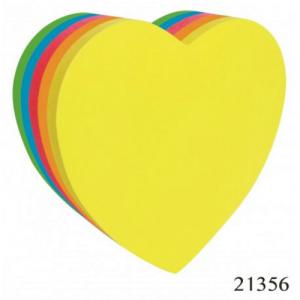 NOTA ADHESIVA CUBO NEON CORAZON 21356