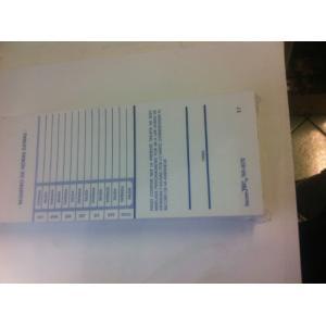 TARJETA CHECADOR SEMANAL T-7 JEC