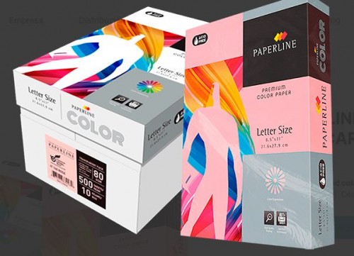 PAPEL BOND PAPERLINE CARTA COLORES PASTEL C 500