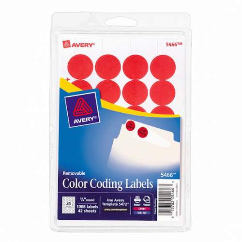 ETIQUETA AVERY 2104 2107 3/4 REDONDA,