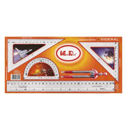 JUEGO DE GEOMETRIA MARROS MR130 SIDERAL
