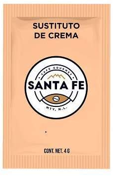 SUSTITUTO DE CREMA SANTA FE 4GRS C 1000 SOBRES