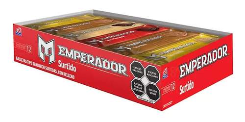 GALLETAS EMPERADOR SURTIDO 12/91GRS/1,092K