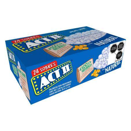 Palomitas para Micro Act II Natural 24 pzas 