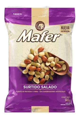 Cacahuate Mafer Surtido 180g