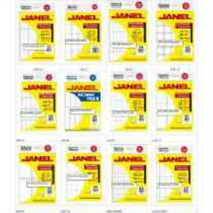 ETIQUETA ADHESIVA JANEL BLANCA VARIOS MODELOS 