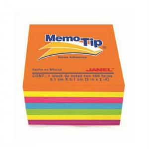 NOTA ADHESIVA CUBO NEON 2X2 MEMOTIP