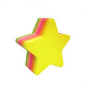NOTA ADHESIVA CUBO NEON ESTRELLA 332504